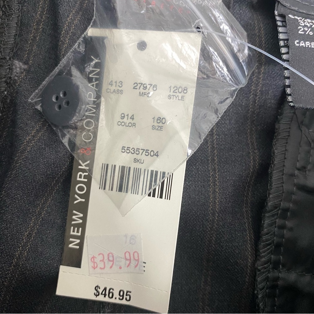 New York & Company Womens Dress Pants Size 16 Petite Flare Leg Bluish Gray - Picture 7 of 10